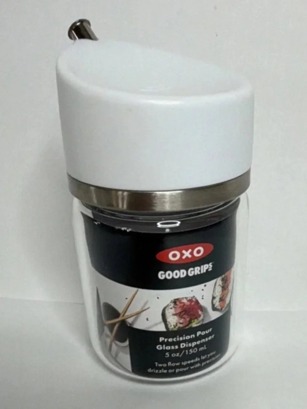 OXO Good Grips Precision Pour Glass 5 oz Olive Oil or Soy Sauce Dispenser